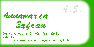 annamaria safran business card